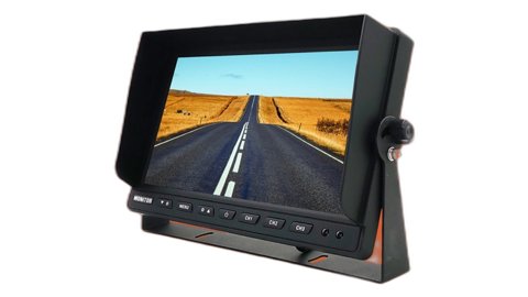 10" HD monitor, 2-channel input, IPS, sunshade
