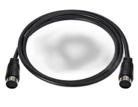 Female-female 10-pin to 4-pin DIN (monitor connection)