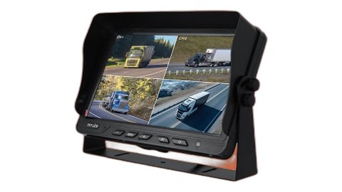 10" quad HD monitor, 4-channel input, IPS, sunshade