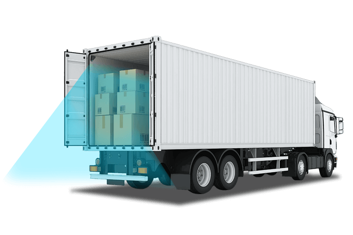 Intelligent cargo monitoring inside a truck trailer